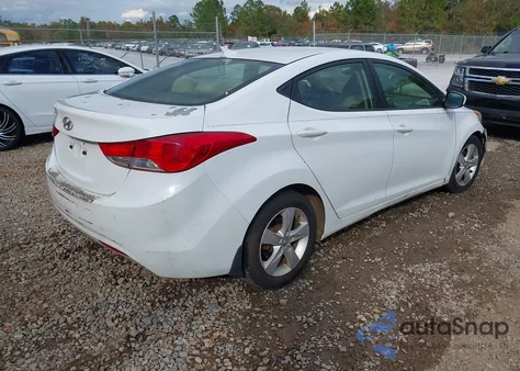 2013 Hyundai Elantra Gls from USA, damaged, VIN 5NPDH4AE7DH243356